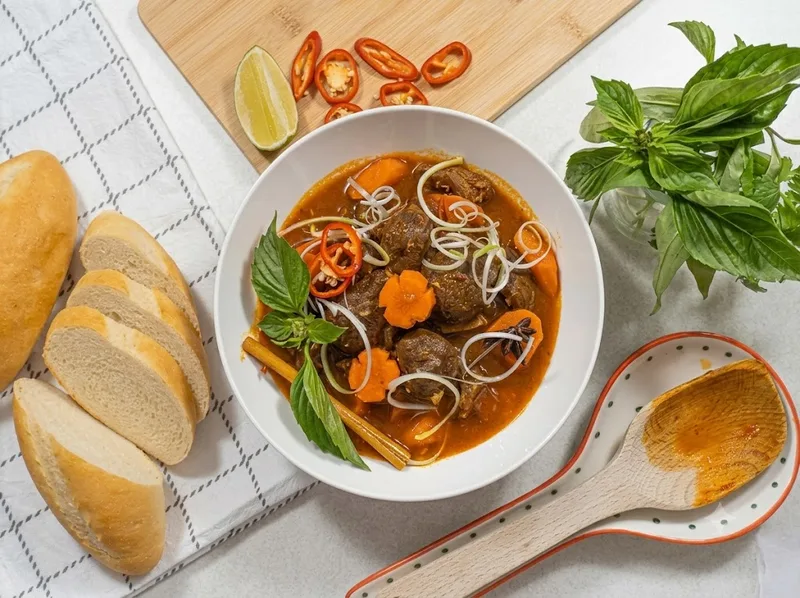 Biến tấu cách nấu bò sốt vang linh hoạt để dùng kèm phở, cơm hay bánh mì.