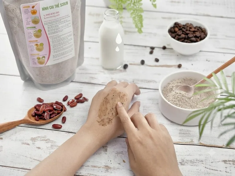 Thử bột đậu đỏ trên vùng da nhỏ trước khi sử dụng toàn thân
