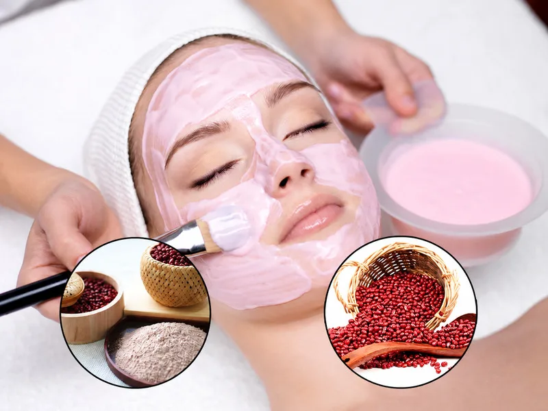 Bột đậu đỏ xay mịn có thể hỗ trợ làm sạch tế bào chết trên da