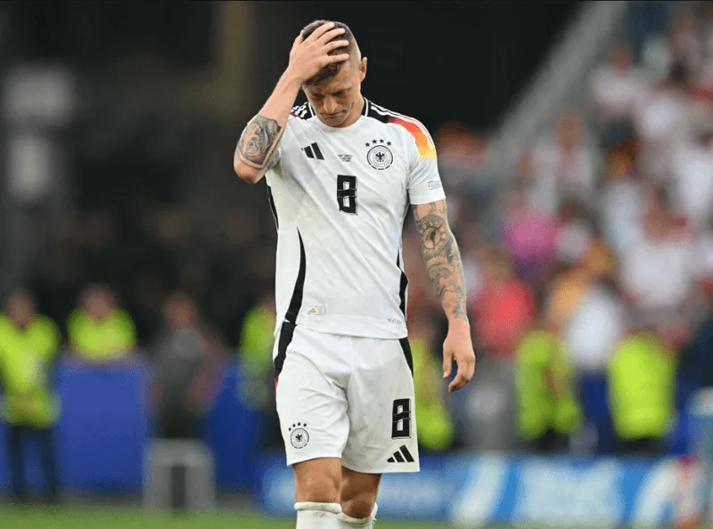 Tiền vệ Toni Kroos trong màu áo đội tuyển Đức tại chiến dịch Euro 2024.