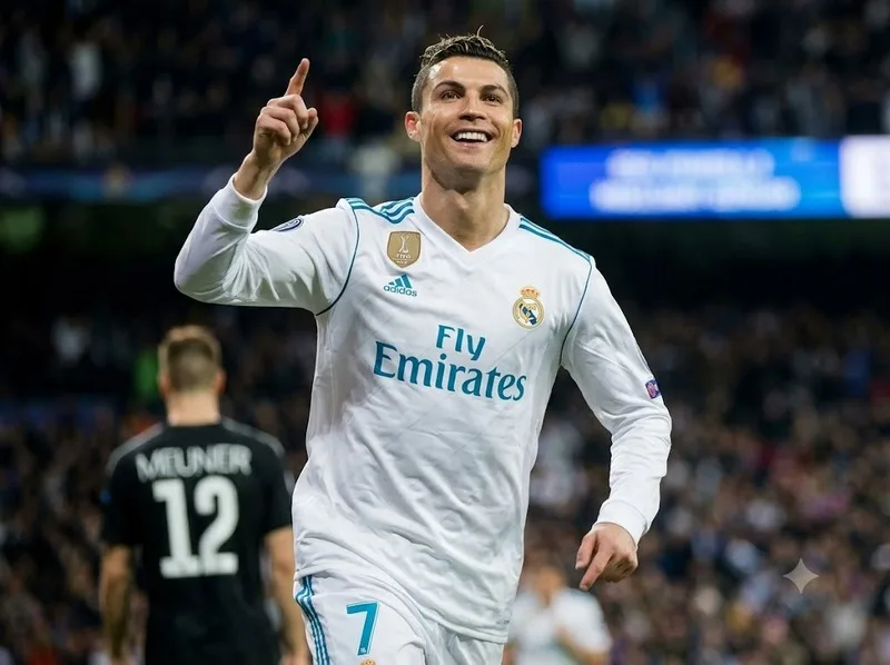 Ronaldo ghi hàng trăm bàn thắng trong màu áo Sporting CP, Manchester United, Real Madrid, Juventus và Al-Nassr.