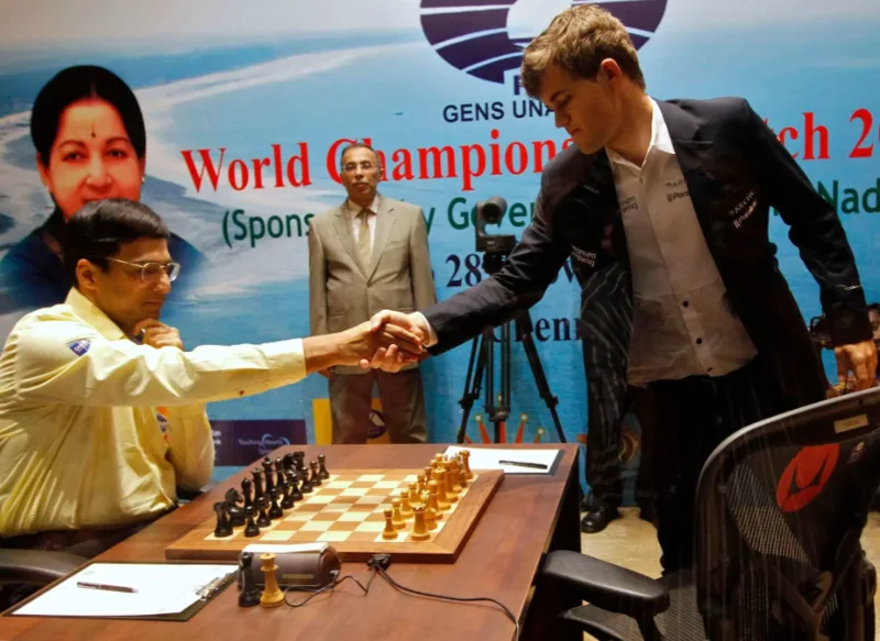 Năm 2013 đánh dấu bước ngoặt khi Carlsen đánh bại Anand để trở thành nhà vô địch thế giới.