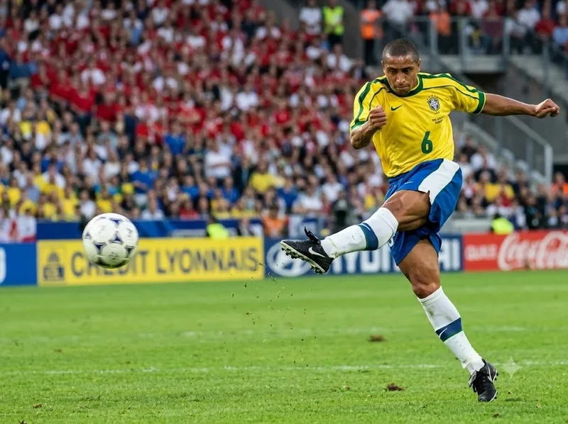 Roberto Carlos nổi bật với tốc độ và những cú sút chân trái uy lực.
